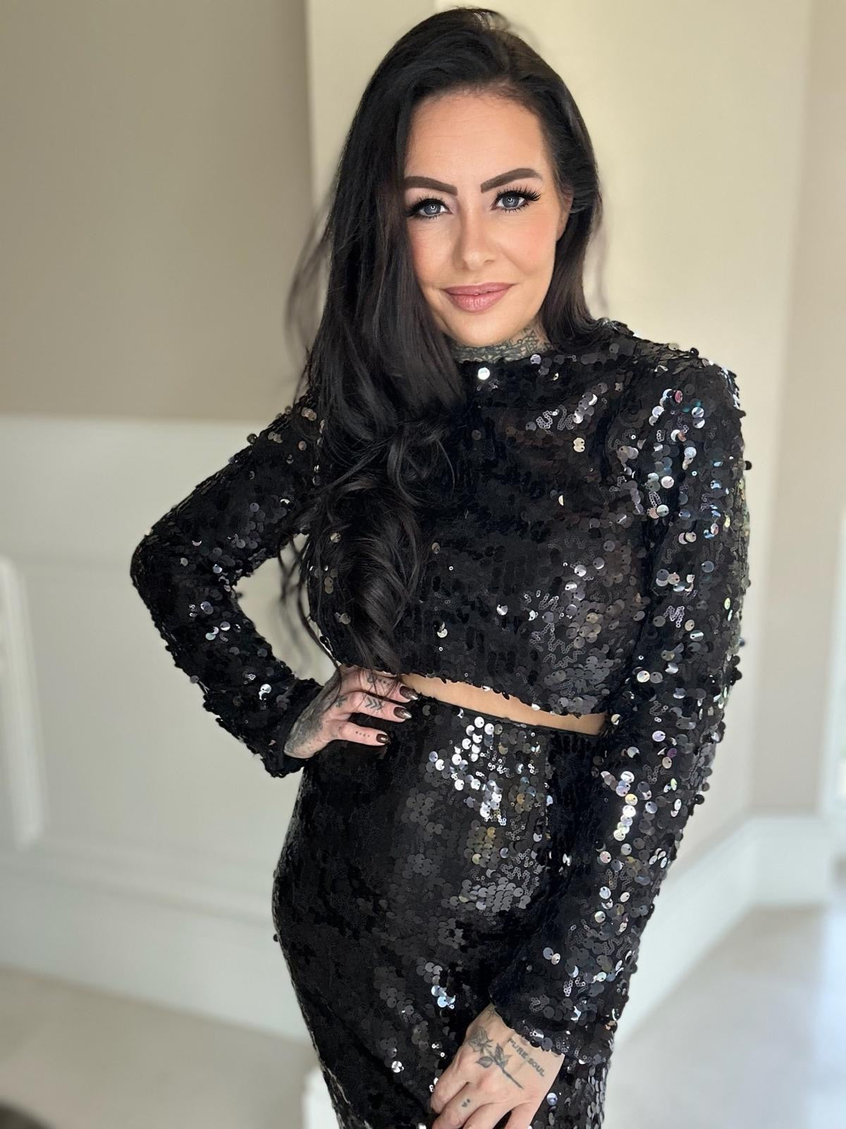 Sparkle top long sleeve