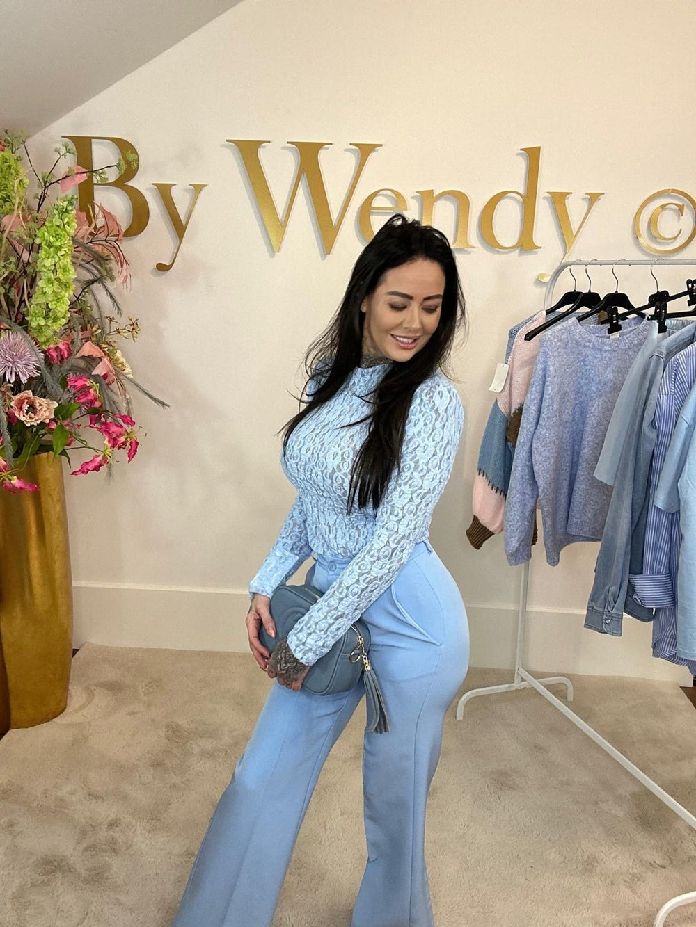 Pantalon straight leg