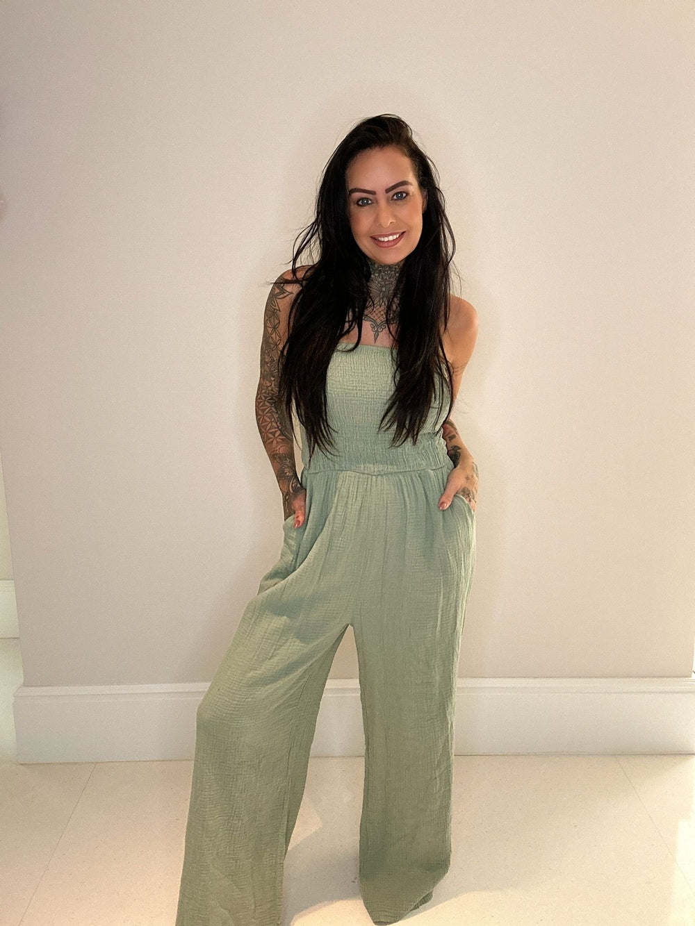 Bandeau Jumpsuit Hydro