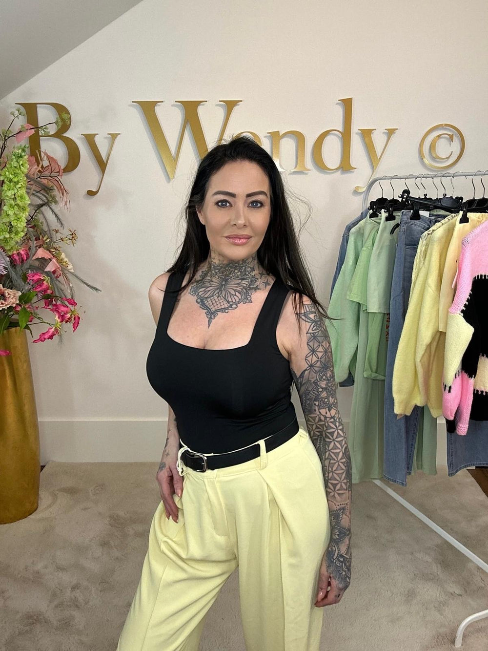 Pantalon straight leg