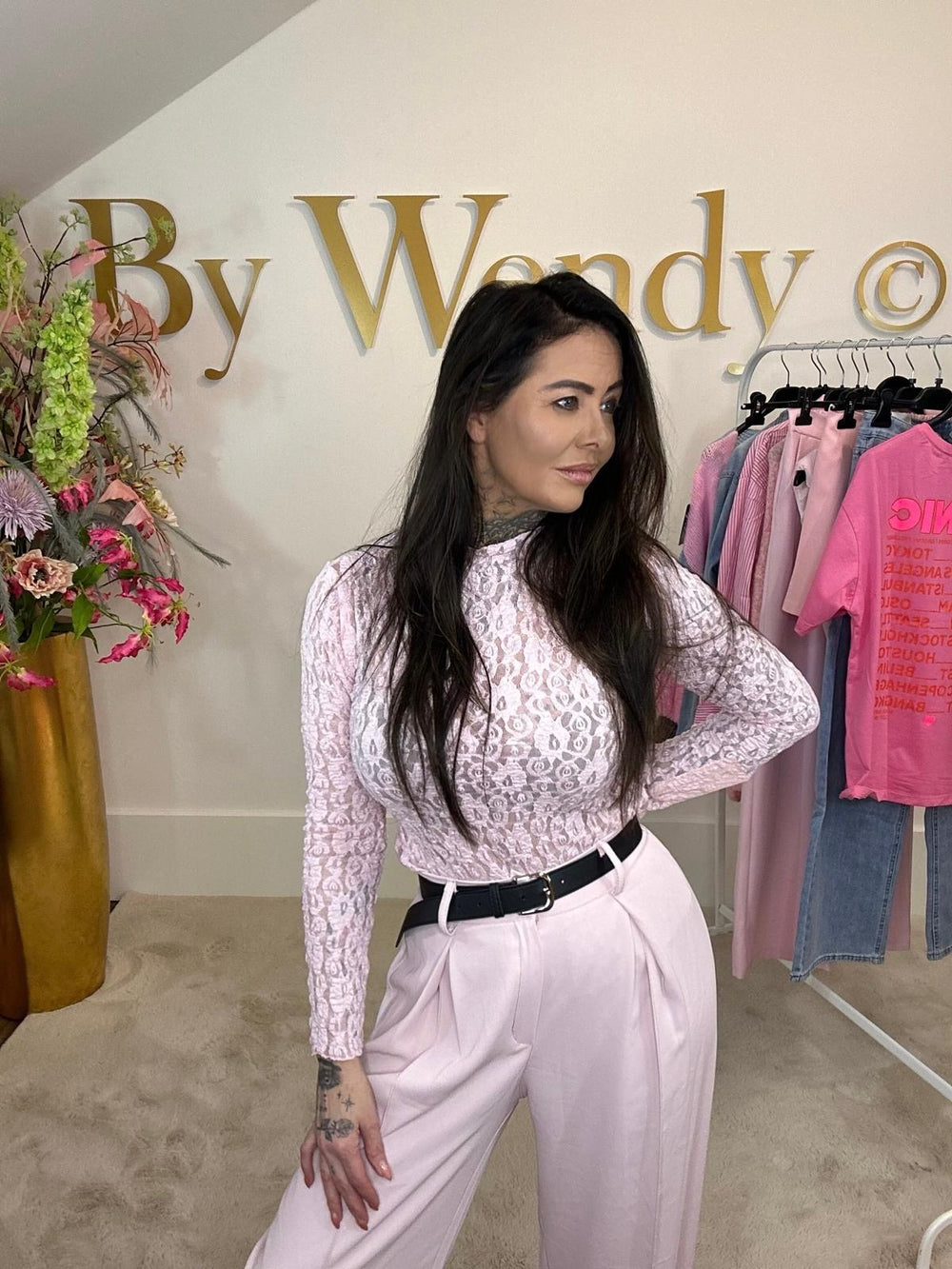 Pantalon straight leg