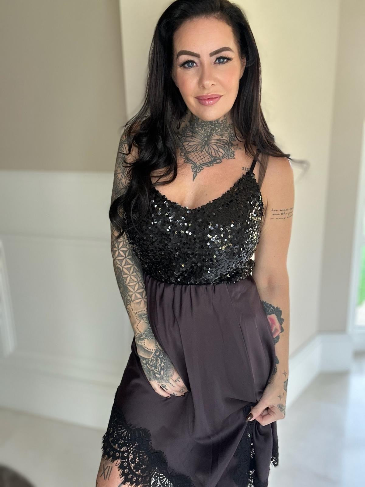 Skirt Short satin/brodery